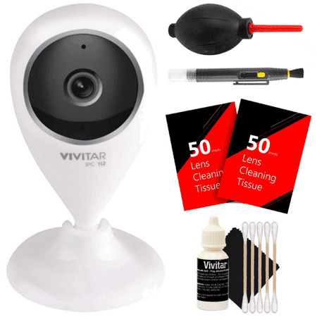 112 Accessory Kit - Vivitar IPC-112 Smart Home Capture Camera White with Cleaning Accessory Kit