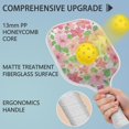 thumbnail image 4 of Pickleball Paddles Set Of 1, Fiberglass Surface, Spring Flowers Floral Print, 1 Paddle, 2 Balls & Bag, 4 of 5