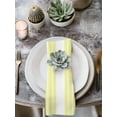 thumbnail image 2 of Yellow White Stripe Cloth Napkins Set of 4 Reusable Dinner Napkins, Modern Rustic Vertical Striped Cocktail Napkin Washable Table Napkins for Wedding/Holiday Party/Baby Shower 20"x20", 2 of 7