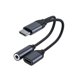 thumbnail image 1 of Cable adaptador de carga con conector auxiliar de audio para auriculares 2 en 1 USB C tipo C a 3,5 mm (c, estilo), 1 of 5