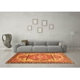 thumbnail image 3 of Ahgly Company Indoor Rectangle Oriental Orange Modern Area Rugs, 6' x 9', 3 of 4