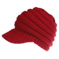 thumbnail image 6 of Yoyauz Women's Knitted Beanies High Bun Ponytail Skull Hat Elastic Winter Thick Warm Visor Crochet Hat, 6 of 7