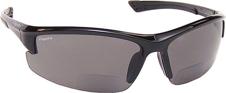 Coyote Bp-7 +2.50 Polarized Bifocal Safety Reader Black/Gray Sunglasses - image 2 of 4