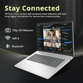 thumbnail image 4 of HP 17.3" FHD IPS Business Laptop, AMD Ryzen 5 7430U, 32GB RAM, 2.16TB Storage (2TB SSD+160GB Docking Station Set), AMD Radeon Graphics, Num Pad, Webcam, HD Audio, Wi-Fi 6, Win 11 Pro, Silver, 4 of 7