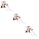 thumbnail image 1 of Minnieouse Rayas Muslo Calcetines altos Estilo simple Juegos deportivos Calentadores Día de San Valentín Mujeres Accesorios para el diario 3piezas raya azul blanca, 1 of 6