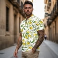 thumbnail image 2 of Uorisanigo Lemon Couple Matching Outfit Men and Women Golf Shirts 1/4 Zip Up Summer T Shirt Lightweight Sports Tops Short Sleeve Quick Dry Casual Collared Athletic Tops, 2 of 8