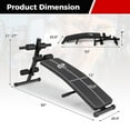 thumbnail image 3 of Goplus Adjustable Decline Sit Up Bench for Exercise with High Density Foam Cushioned Seat, 3 of 10