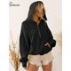 thumbnail image 4 of Sudaderas con capucha de manga raglán para mujer, jersey con capucha, sudadera con cremallera, ropa de calle de moda para niña, prendas de vestir negras, moda de otoño, 4 of 4