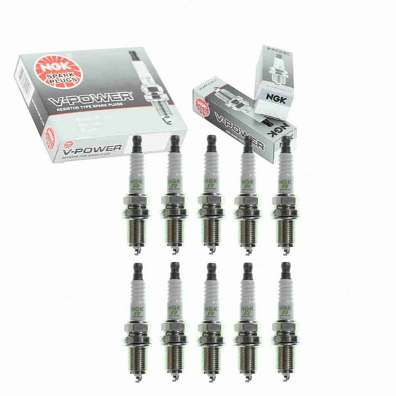 10 pc NGK 5791 V-Power Spark Plugs for 1Y0B 22401-50Y07 3192 3299 5-86123953 5-86123953-0 8-94328373 8-94328373-0 98079-5714E BP05-18-110 FR5DCX K22P-U11 K22PR-L11 K22PR-U11 MS851359 RC7YC4 RC7YCC4