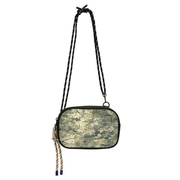Stylish Crossbody Phone Bag Purse Handbags Adjustable Strap, Compact Design for Essentials Green Camouflage Pattern