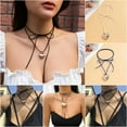 thumbnail image 4 of QQTDFG Vintage Boho Large Heart Pendant Choker Necklace Lady Party Women Jewelry Gift-#2, 4 of 6
