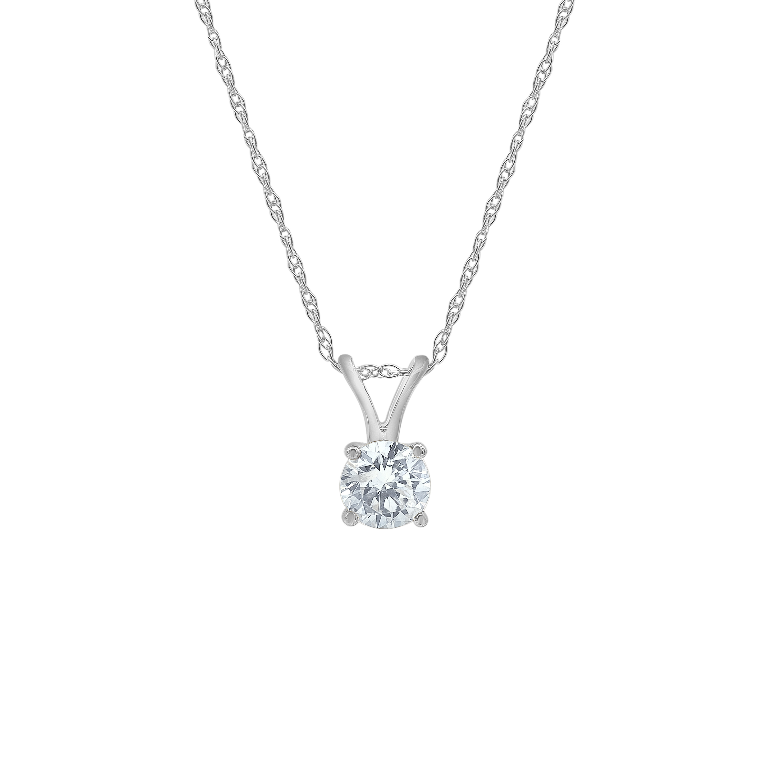 Unique Brilliance 0.50 Carat T.W. Diamond Women's Stud Earring & Pendant Set in 14K White Gold (I-J, I2-I3)