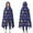 DarkBlue Dinosaurs With, variant on Wearable Blanket,DarkBlue Dinosaurs Stars Hearts Hooded Wearable Flannel Blanket for Adults & Teens,Winter Poncho Shawl Wrap Cape Cozy Anti-Pill,50"x60"