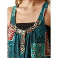 thumbnail image 4 of Qiylii Women Retro Style Printed Overalls, Sleeveless Loose Fit Long Jumpsuit, 4 of 9