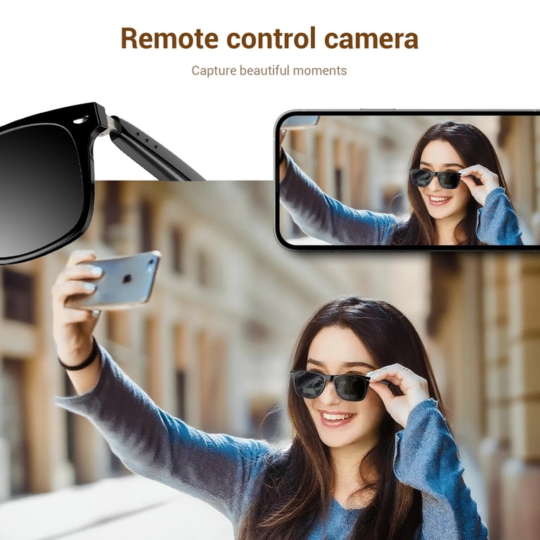 LUOMATE Bluetooth Smart Sunglasses with UV Protection photo 8