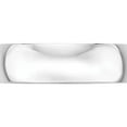 thumbnail image 2 of 10K White Gold 10Kw 6mm Ltw Half Round Band Size 4 Made In United States 1whrl060-4, 2 of 5