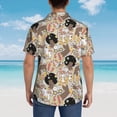 thumbnail image 3 of Lsque Groovy Disco pattern Hawaiian Shirt for Men, Unisex Summer Beach Casual Short Sleeve Button Down Shirts-Medium, 3 of 9