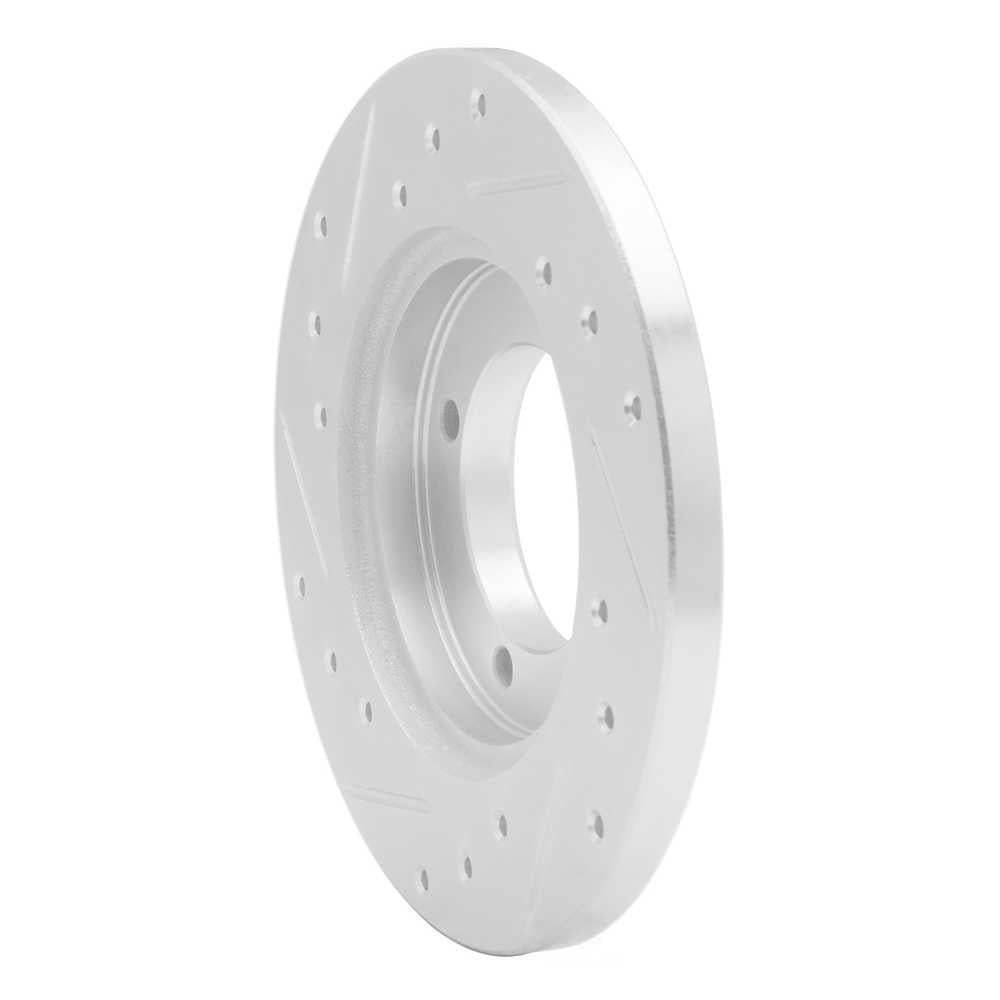 Dynamic Friction Company 631-54000R DFC Brake Rotor - Drilled And Slotted - Silver