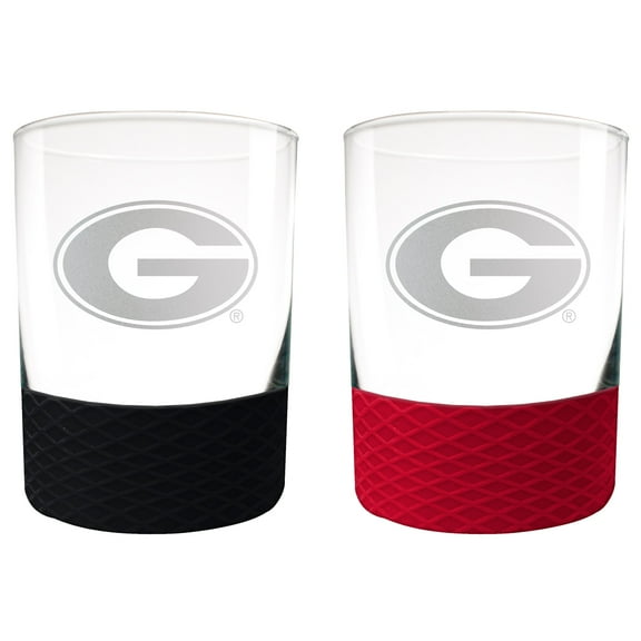 Georgia Bulldogs 14oz. Commissioner Rocks Glass Two-Piece Set