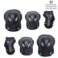 thumbnail image 1 of Greeniant 6 unids/set conjunto de equipo de protección casco de patinaje rodilleras codera muñeca Protector de mano para niños adultos ciclismo escalada Ropa Deportiva, Zapatos Azul negro M Greeniant OD001890-02B, 1 of 6