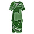 thumbnail image 4 of Vestido holgado con bolsillos para el Día de San Patricio, vestido de cumpleaños para mujer, vestido elegante de lujo para mujer, falda de verano para mujer, 4 of 7