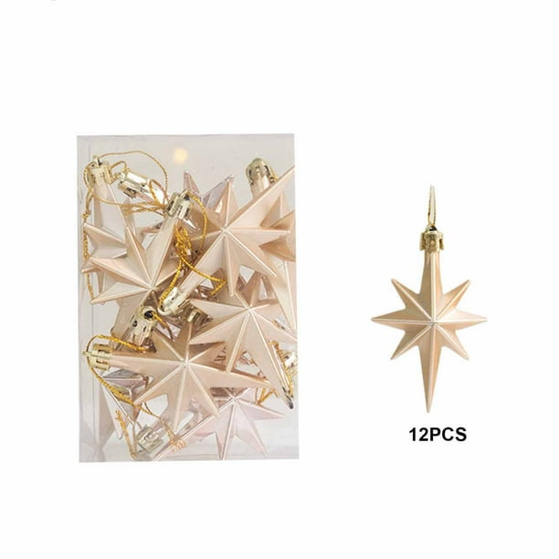 Decoraciones Del Árbol de Navidad Paquete de Regalo de Plástico Azul Conjunto de Combinación, 9x9x13.5cm con Cuerdas Colgantes Perlas para la Fiesta de Vacaciones Del Hogar Ornamentos Del Árbol de Nav