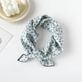 thumbnail image 1 of Nvzi Elegante bufanda cuadrada pequeña, nueva diadema de primavera, bufanda de algodón y cáñamo estampada versátil, 1 pieza (azul), 1 of 3