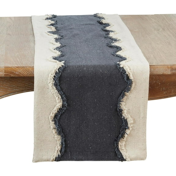 Squiggle Fringed Table Runner