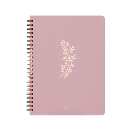 MOQIN Aesthetic Spiral Notebook Journal For Women - Cute Abstract 8.2" x 6.5" College Ruled Notebook With Large Pockets, Lined Pages and Hardcover