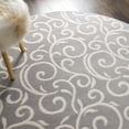 thumbnail image 3 of Eclectic Essentials Gray Bohemian Botanical Area Rug, 3 of 8