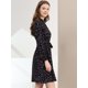thumbnail image 4 of Vestido Floral Allegra K Manga Larga Azul oscuro L para Mujer, 4 of 6