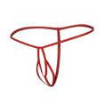 thumbnail image 4 of Bigersell Womens Boxers Underwear Clearance High Waisted Thong Underwear G-Strings Panty Style P-196 Nylon Brief Panties Ladies Thong Briefs Mid Waist Women's Bikini Panties Red One Size, 4 of 7