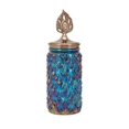 thumbnail image 1 of Imax 10278 Boîte Décorative à Couvercle de Paon&44; Bleu - Grand, 1 of 1