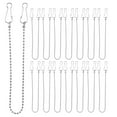 thumbnail image 1 of BESTYASH 24 Pcs Chaînes Suspendues en Acier Inoxydable pour Décoration Intérieure Extérieure avec Crochets et Design Durable, 1 of 8