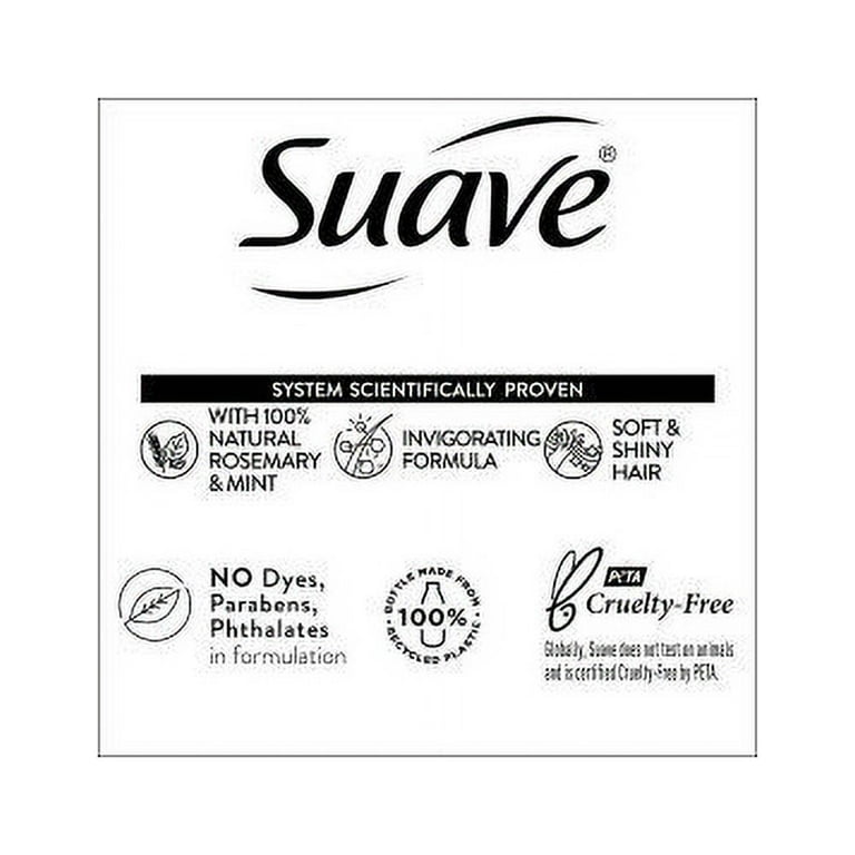 Suave Professionals Rosemary + Mint Shampoo, 12.6 oz