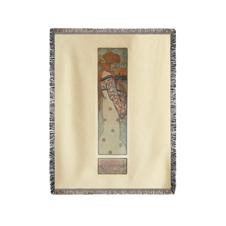 - Marshall Field & Company Vintage Poster (artist: Godfrey) USA c. 1907 (60x80 Woven Chenille Yarn Blanket)