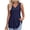 Navy, variant on Summer Tank Tops for Women V-neck Sleeveless Shirts Pleated Front Tops