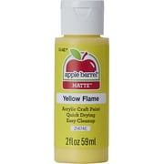 Apple Barrel Acrylic Craft Paint, Matte Finish, Yellow Flame, 2 fl oz
