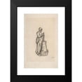 thumbnail image 2 of Jean-François Millet 17x24 Black Modern Framed Museum Art Print Titled - Woman with a Churn (1854), 2 of 5