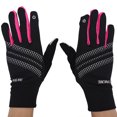 thumbnail image 1 of Guantes cálidos de invierno con dedos completos, manopla transpirable con pantalla táctil y dedos completos (rosa roja-L/XL), 1 of 4