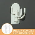 thumbnail image 2 of OULII 4 Pcs Over Door Storage Hooks White ABS Plastic Hangers for General Household Users, 2 of 8