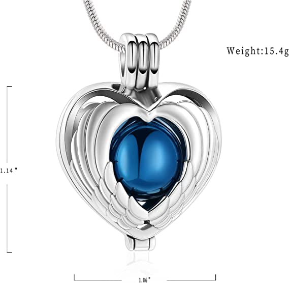 Amazon.com: Urn Necklace For Ashes Yinplsmemory Crystal Heart Urn Necklace  For Ashes For Dad Mom Son Memorial Ashes Keepsake Cremation For  Women/Men,Red : Clothing, Shoes & Jewelry