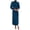 Dark Blue, variant on BTFBM Womens Mock Neck Satin Dress Spring Summer Long Sleeve Lightweight Formal Wedding Party Maxi Cocktail Dresses