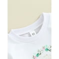 thumbnail image 5 of Wassery Baby Girls Christmas Romper Clothes Infant Girls Long Sleeve Crewneck Santa Claus Print Bodysuits 3M 6M 12M 18M Newborn Girls Fall Casual, 5 of 8