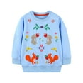 thumbnail image 2 of Bnwani Long Sleeve Toddler Shirts Plain Winter Crew Neck Fashion Solid Printed Tops 24 Months, 2 of 7