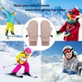 thumbnail image 5 of Warm Baby Toddler Winter Ski Gloves with String Cold Weather Mittens for Boys & Girls Fleece Lined Insulated Snow Gloves, 5 of 9