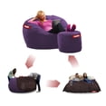 thumbnail image 2 of Puff Cama Matrimonial 2 en 1 con Taburete Baggy Morado 140 x 180 cm Baggy Puff Baggy 2 Bed Matrimonial con Taburete Purple 140 x 180 cm, 2 of 3