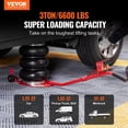 thumbnail image 3 of VEVOR Air Jack, 3 Ton/6600 lbs Triple Bag Air Jack, Airbag Jack with Six Steel Pipes, Lift up to 17.7 inch/450 mm, 3-5 s Fast Lifting Pneumatic Jack, with Long Handles for Cars, Garages, Repair, (Red), 3 of 9