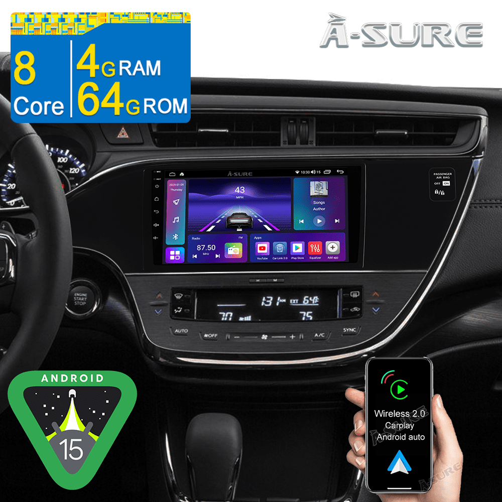 Android 15 Car Stereo 4+64GB CarPlay Radio for Mazda 6 2016-2017