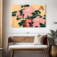 thumbnail image 3 of Elephant Stock Peonies And Blossom Wall Art - Horizontal Canvas Wall Art - Living Room Wall Decor - Floral And Botanical Canvas - Orange And Pink Decor By Katsushika Hokusai - 48" x 32", 3 of 8